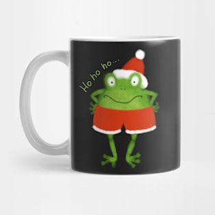 Funny Frog Santa Mug